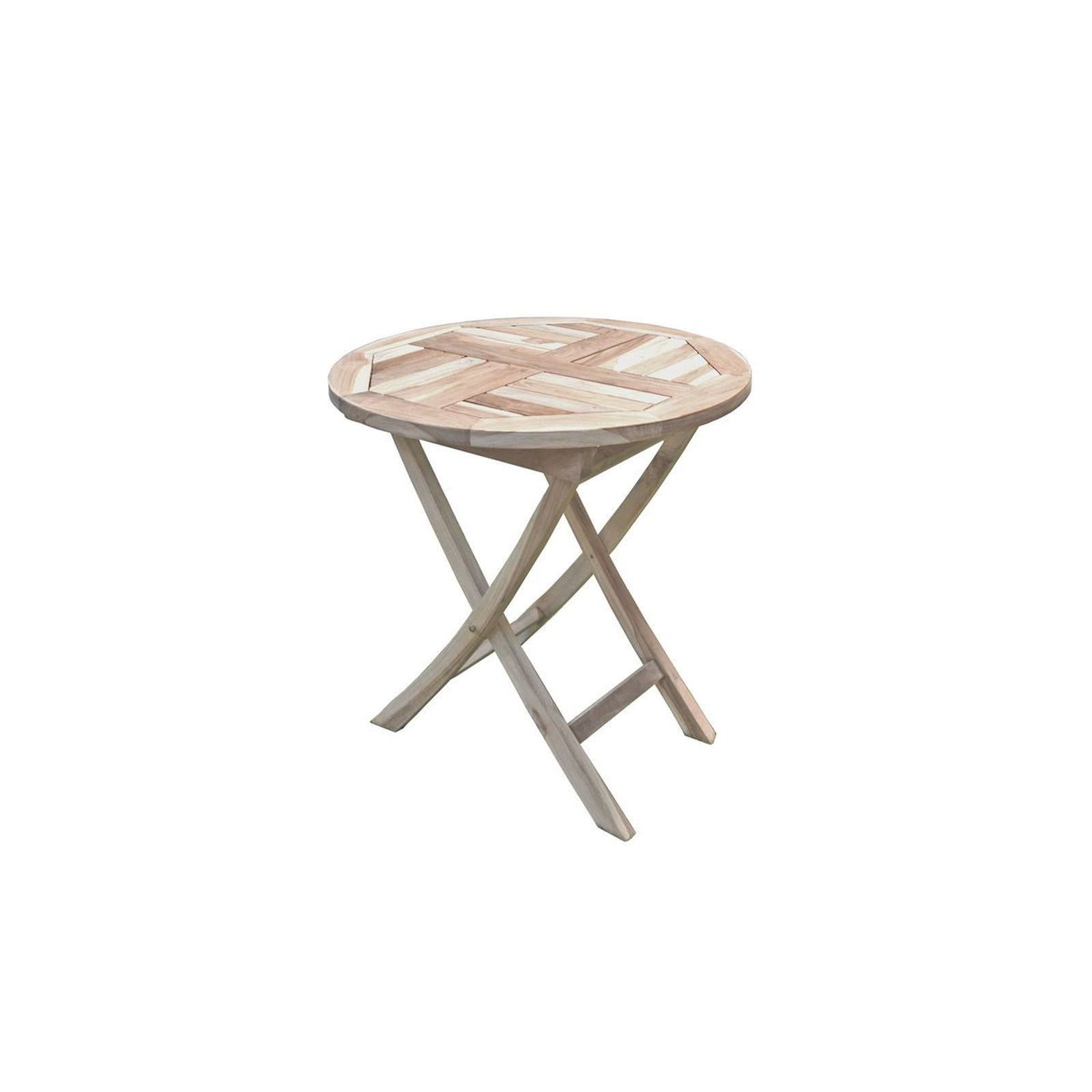 Tisch JAVA - Teak - Hartholz - klappbar - rund