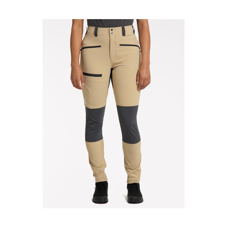 Haglöfs Mid Slim Pants Women Sand/Magnetite