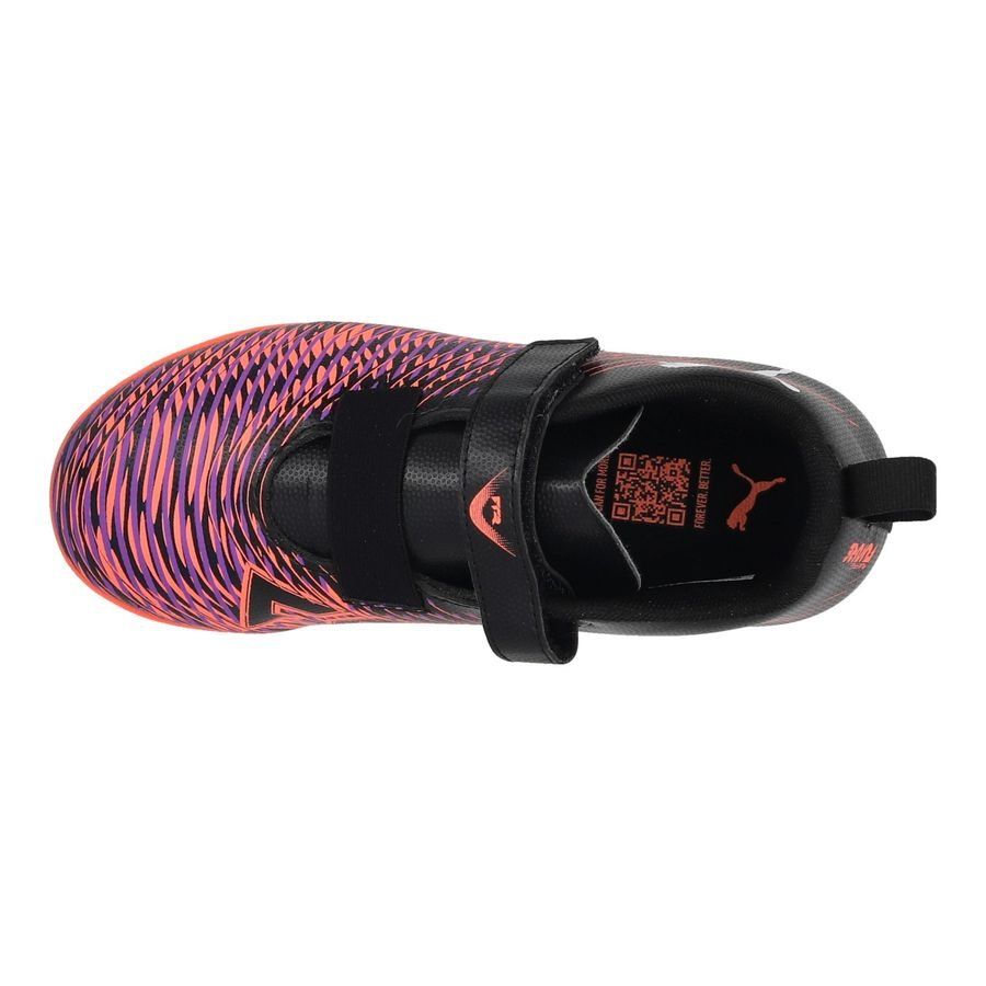 PUMA Future 8 Play Velcro IT Unlimited - Noir/Blanc/Glowing Red Enfant