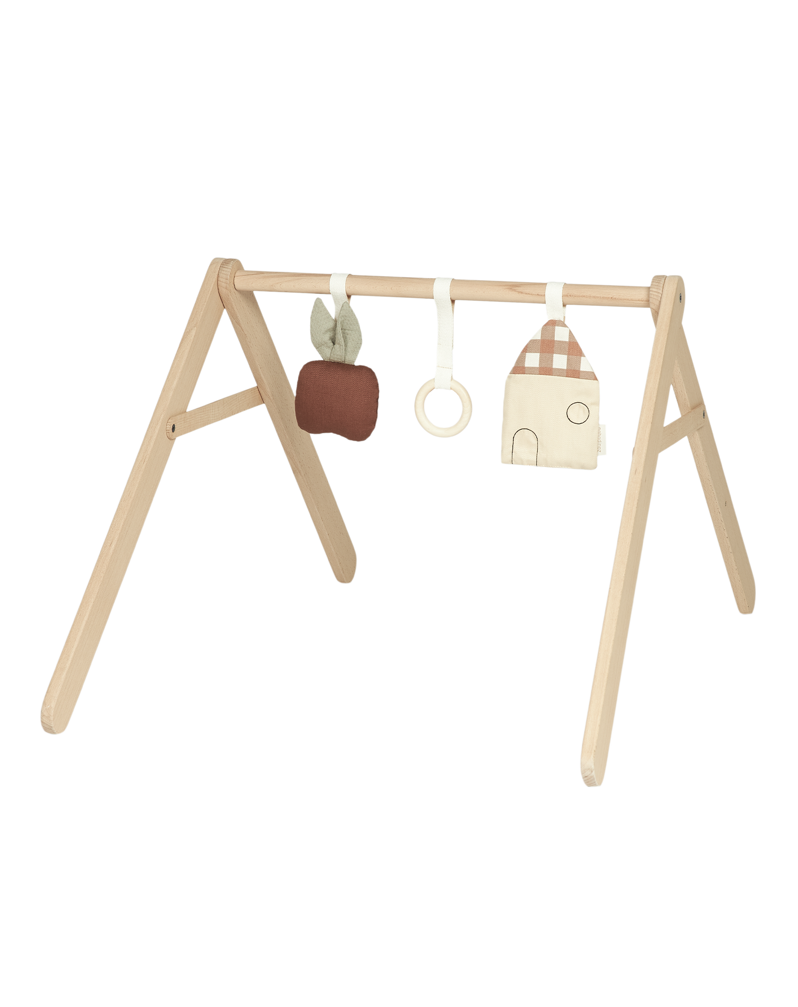 Arche d'éveil en bois et ses jouets playground | Marron
