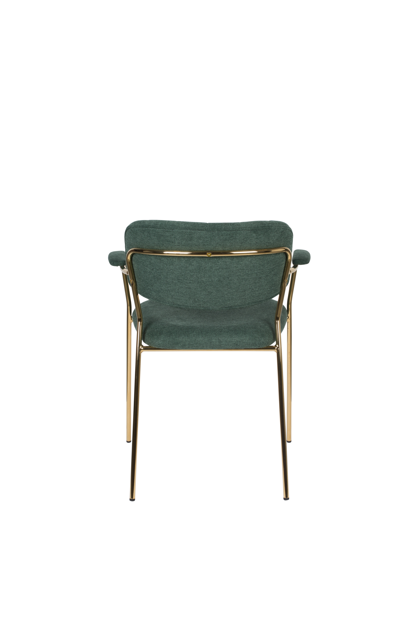 Housecraft living armstoel Jolien (set van 2) goud/donkergroen