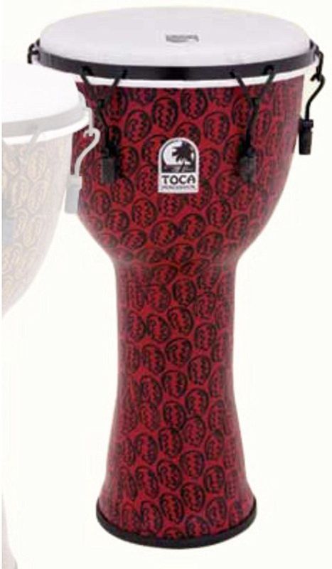 Toca - Freestyle II - Djembe - Rood - 12 inch - Mechanisch Gestemd