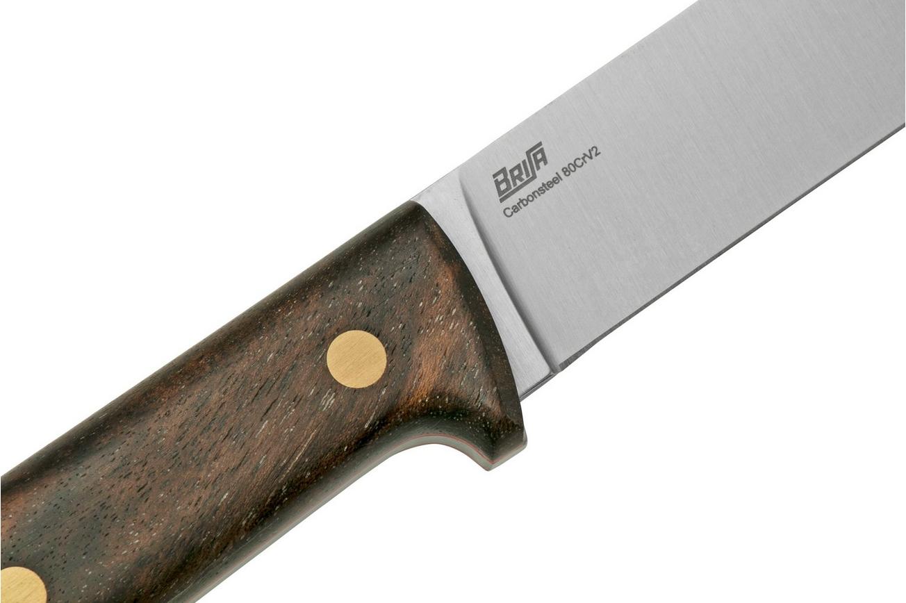 Brisa Kephart 115, Stabilized Walnut, vaststaand mes