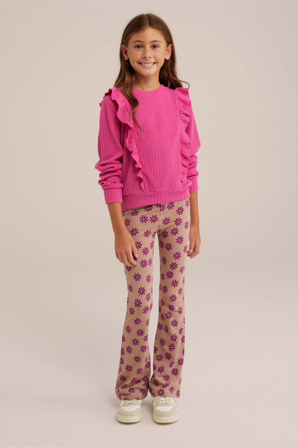 WE Fashion broek met all over print