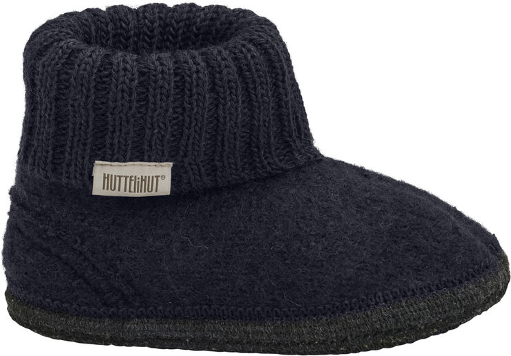 Huttelihut Slippers Wool Dark navy