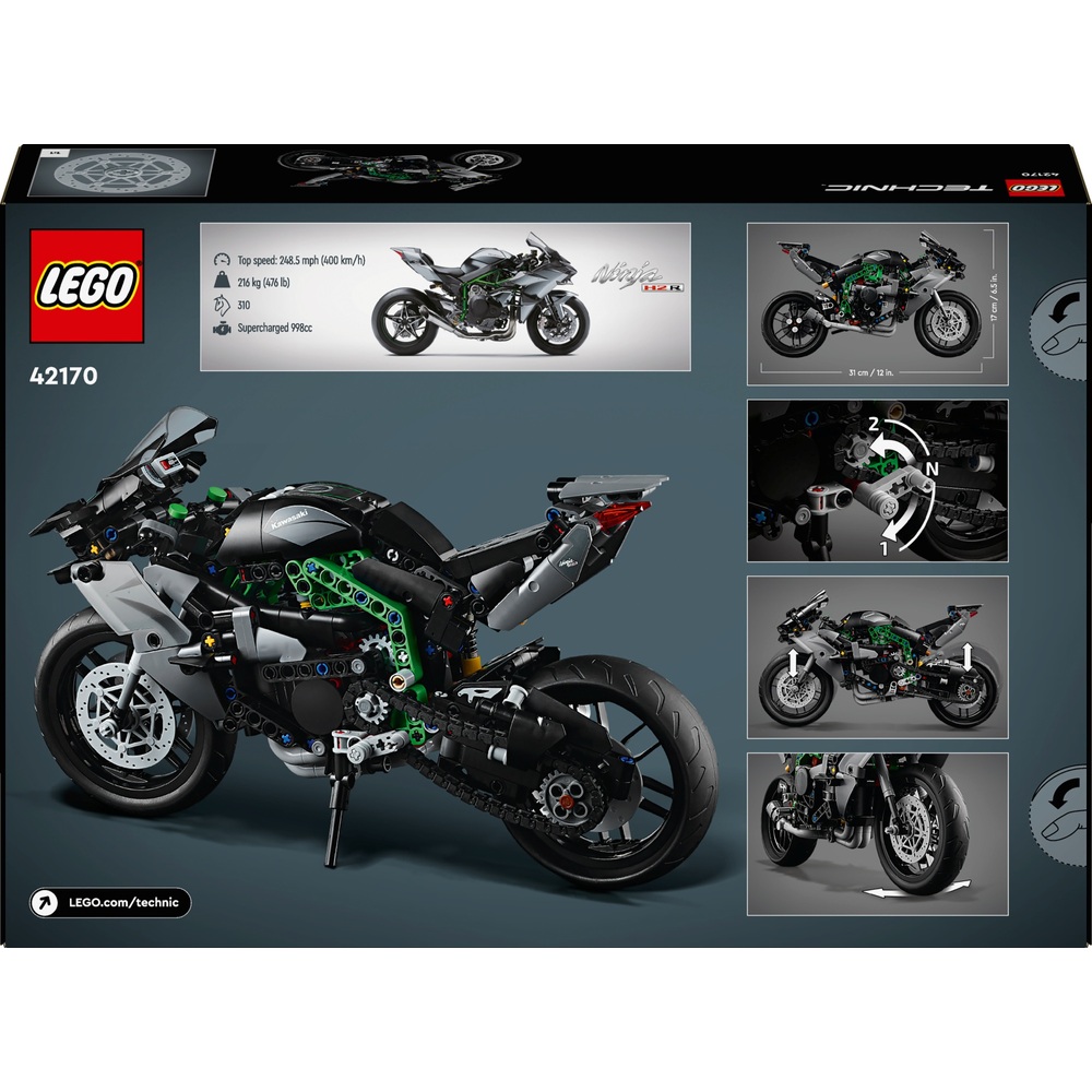 LEGO Technic 42170 Kawasaki Ninja H2R Motorradspielzeug