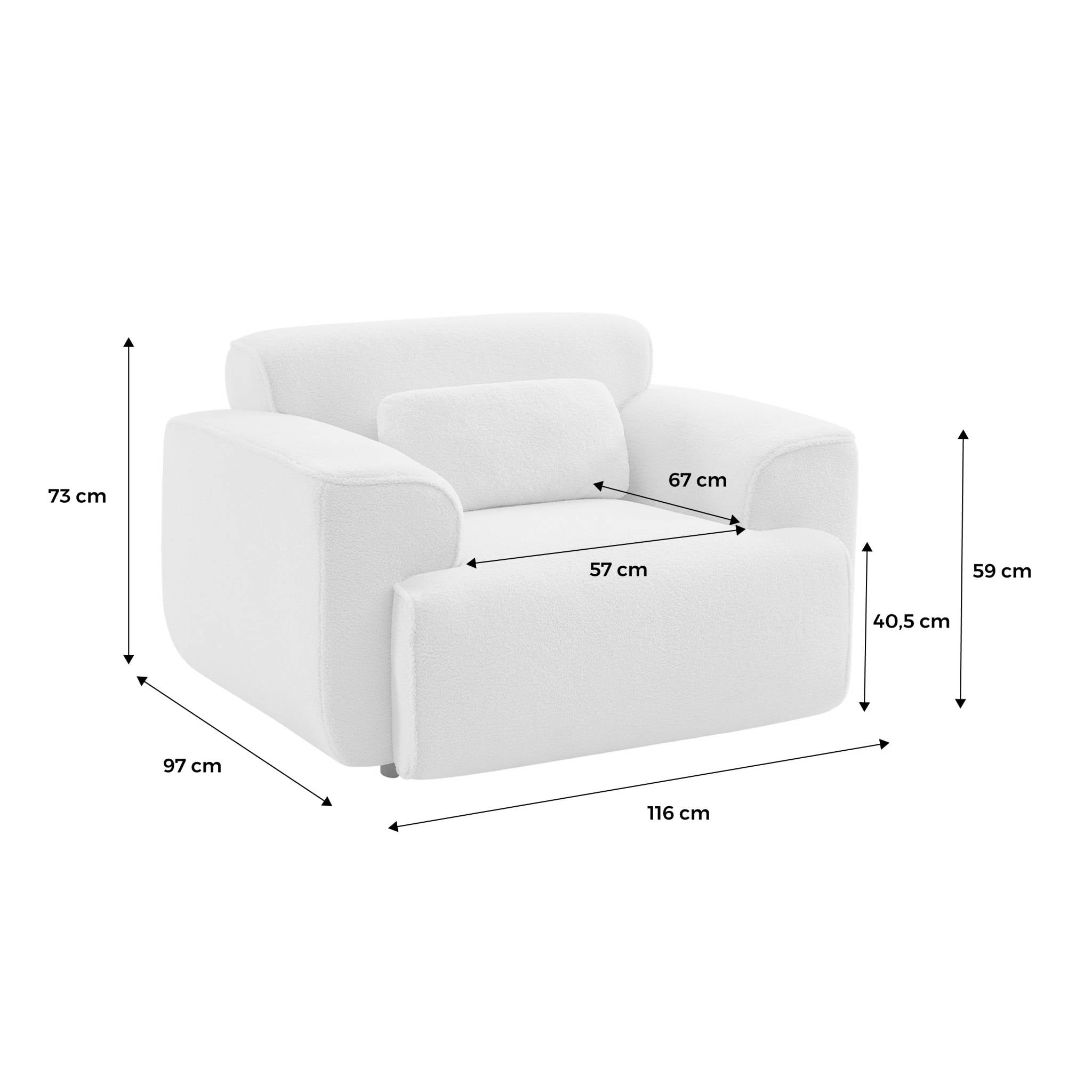 sweeek - 1-zits corduroy fauteuil