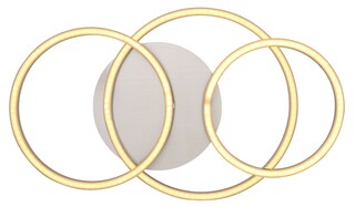 GLOBO LED Deckenlampe KENDY 50 x 30 cm silberfarbig