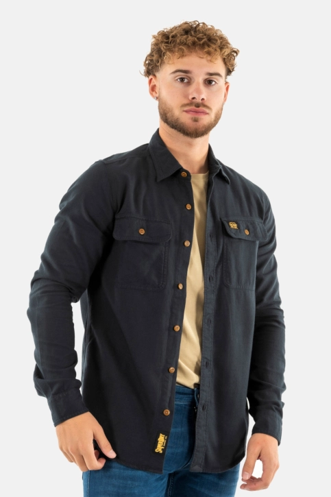 Chemise superdry flannel 12a jet black