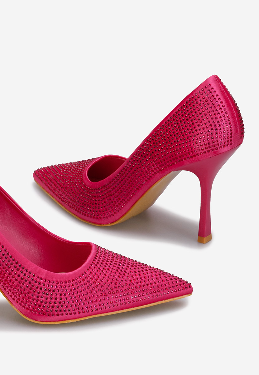 Chaussures à talon aiguille fuchsia Elina
