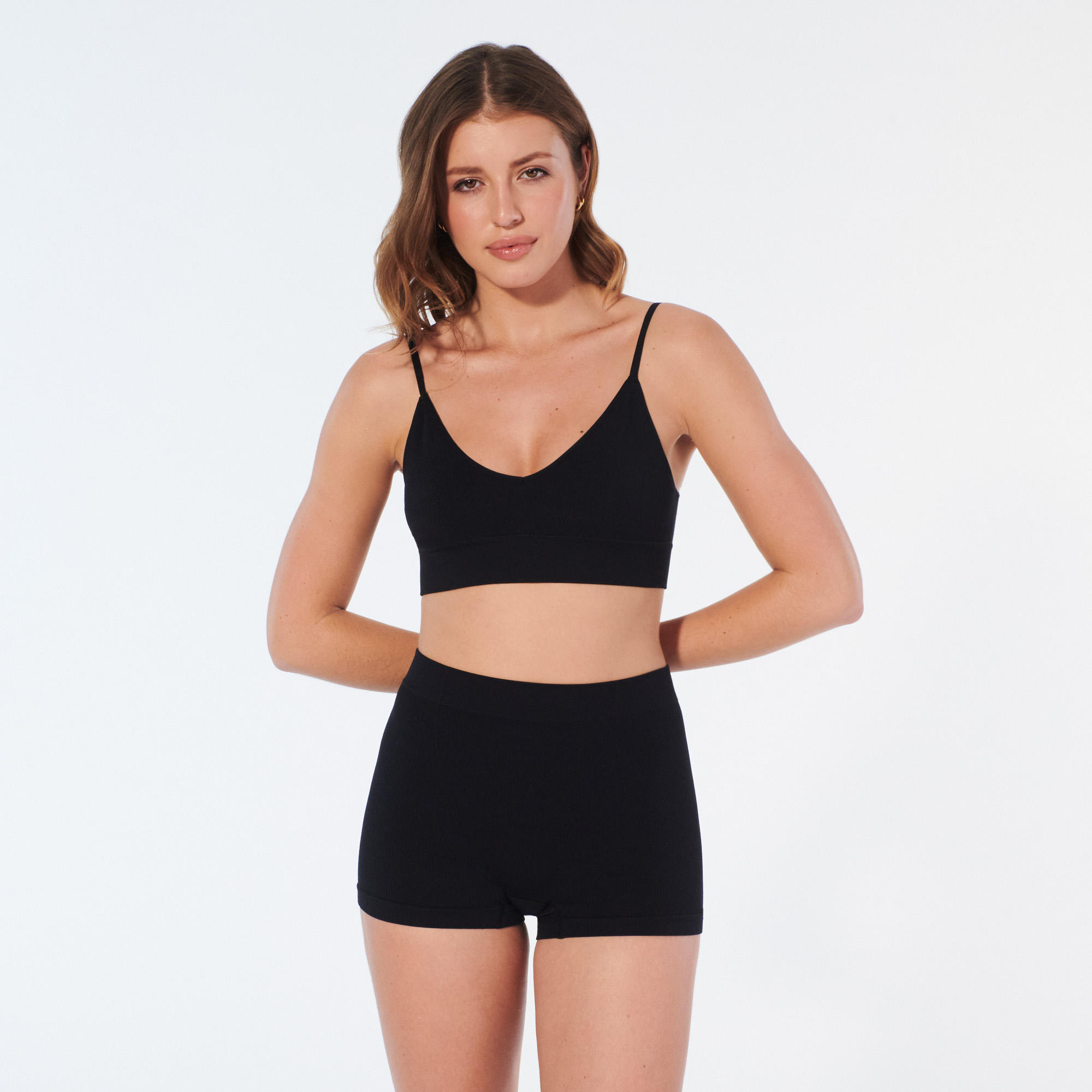 Brassière triangle en seamless