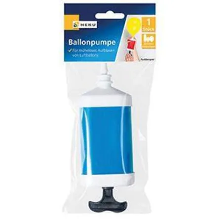 Heku Ballonpumpe 19 cm, 1 Stück, 4-fach sortiert