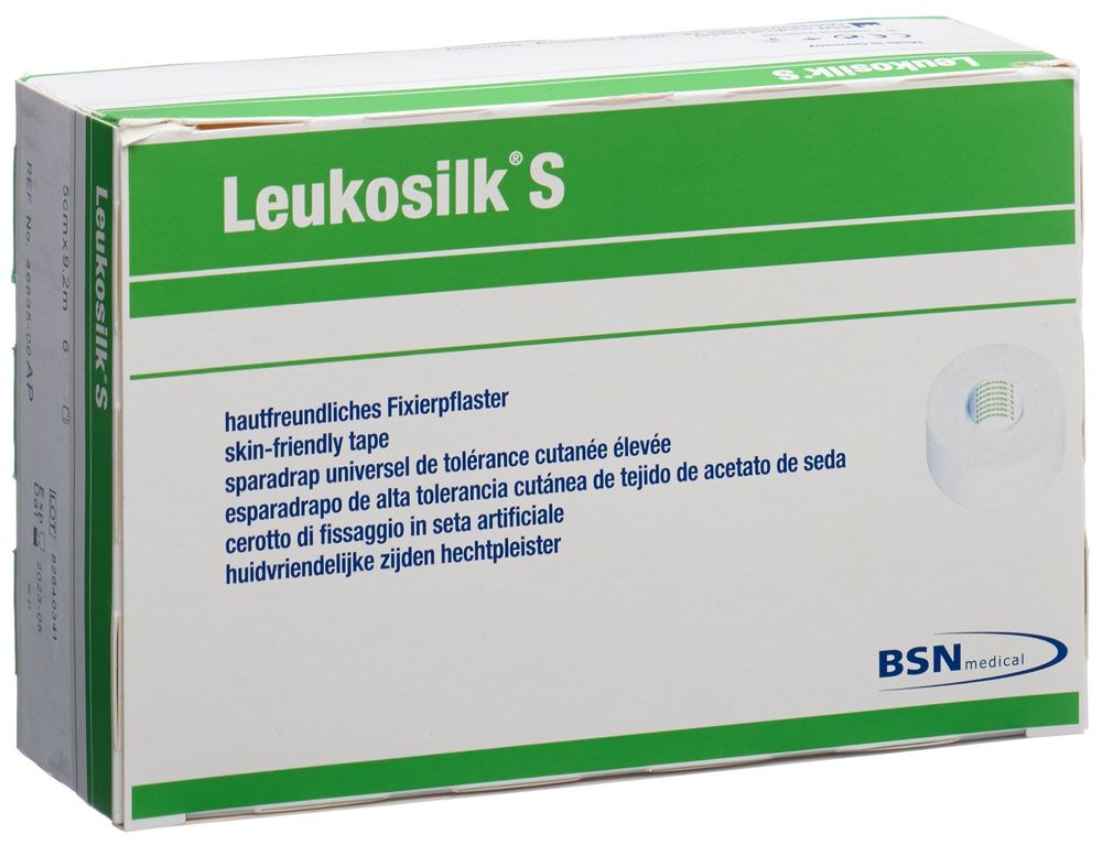 LEUKOSILK Heftpflaster 9.2mx5cm weiss 6 Stk