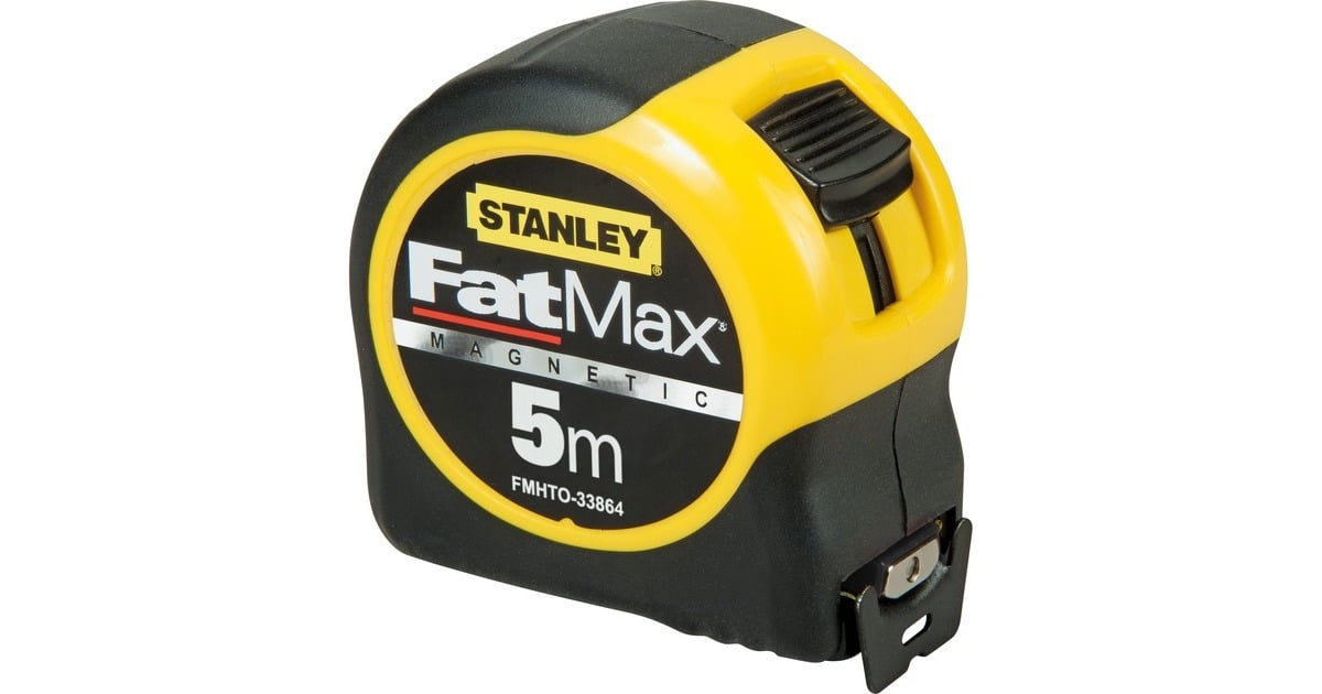 StanleyRolbandmaat FatMax Blade Armor Magnetisch meetlint  (Zwart/geel, 5 meter, breedte 32mm)