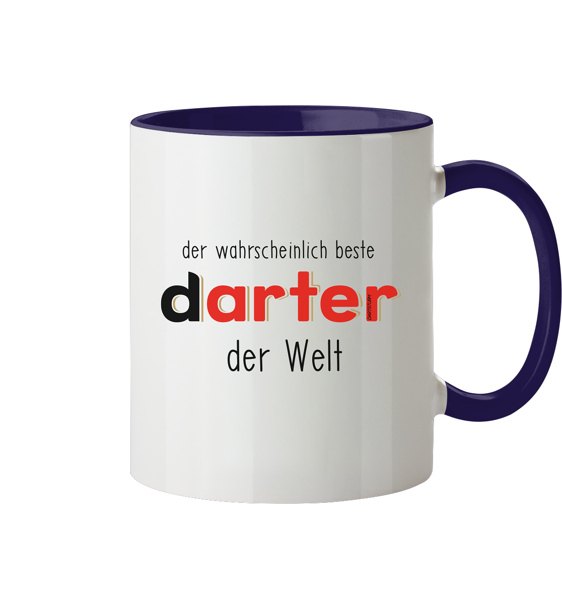 DartSturm - Der wahrscheinlich beste darter der Welt Schwarz - Tasse zweifarbig