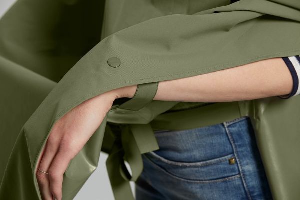 Basil Hoga Unisex Regnponcho, Olive Green