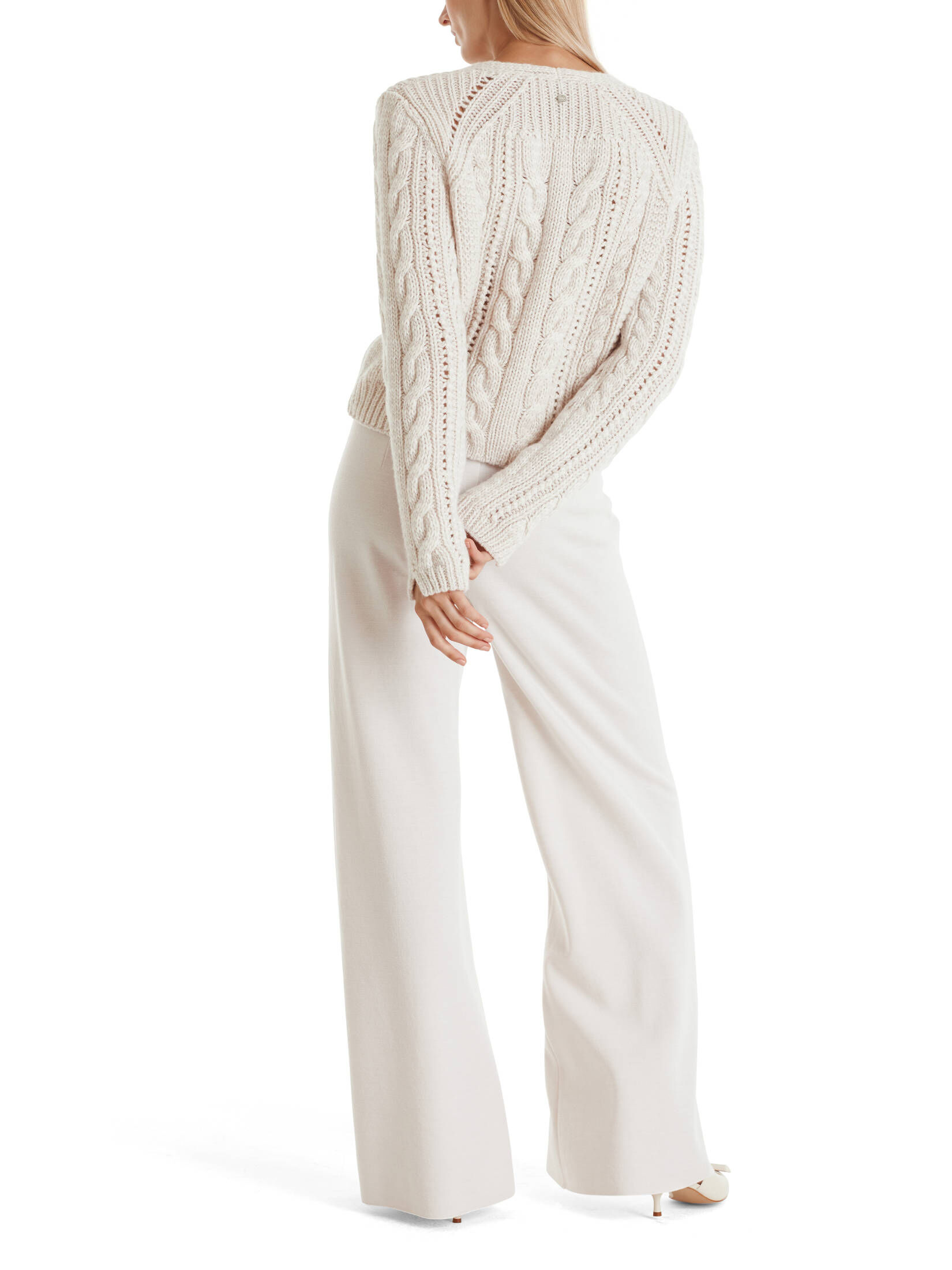 Marc Cain| Damen Strickpullover mit Wolle, Kaschmir und Seide