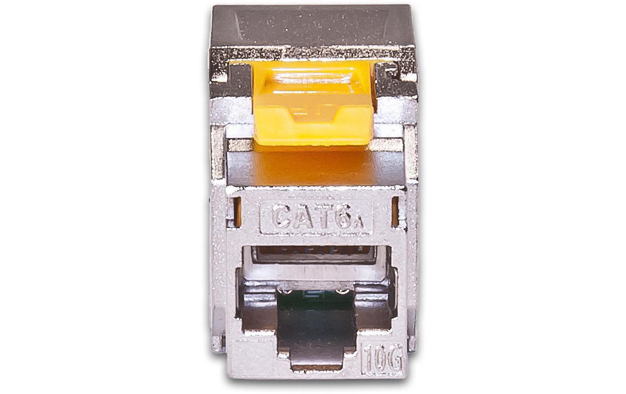 Keystone-Modul Cat.6A STP EA 12 StückCat.6A 10Gbps Keystone Modul zum Netzwerkkabelanschluss - 12 Stück