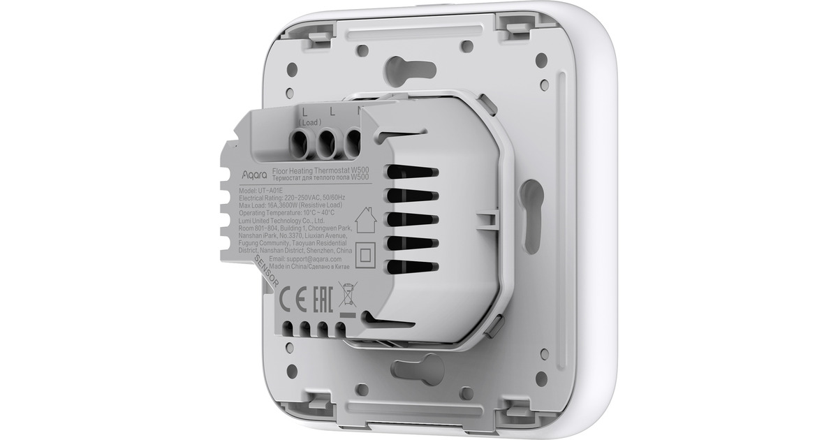 AqaraFloor Heating Thermostat W500  (Wit, Bluetooth, Thread/Zigbee)