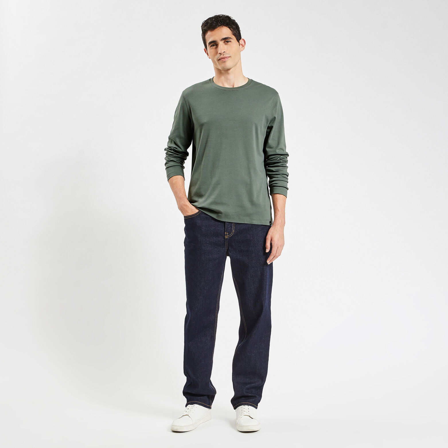 Tee shirt interlock manches longues Vert
