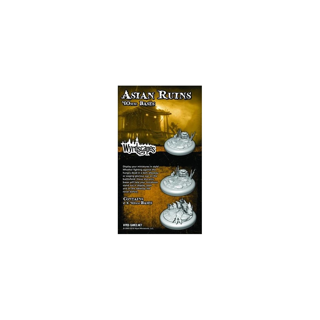 Wyrdscape Bases - 2x Asian Ruins 40mm