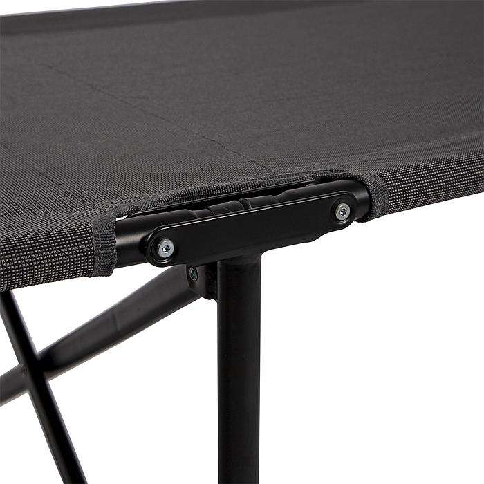 Bo-Camp Camping bed XL Feldbett 209 x 71 x 45 cm schwarz