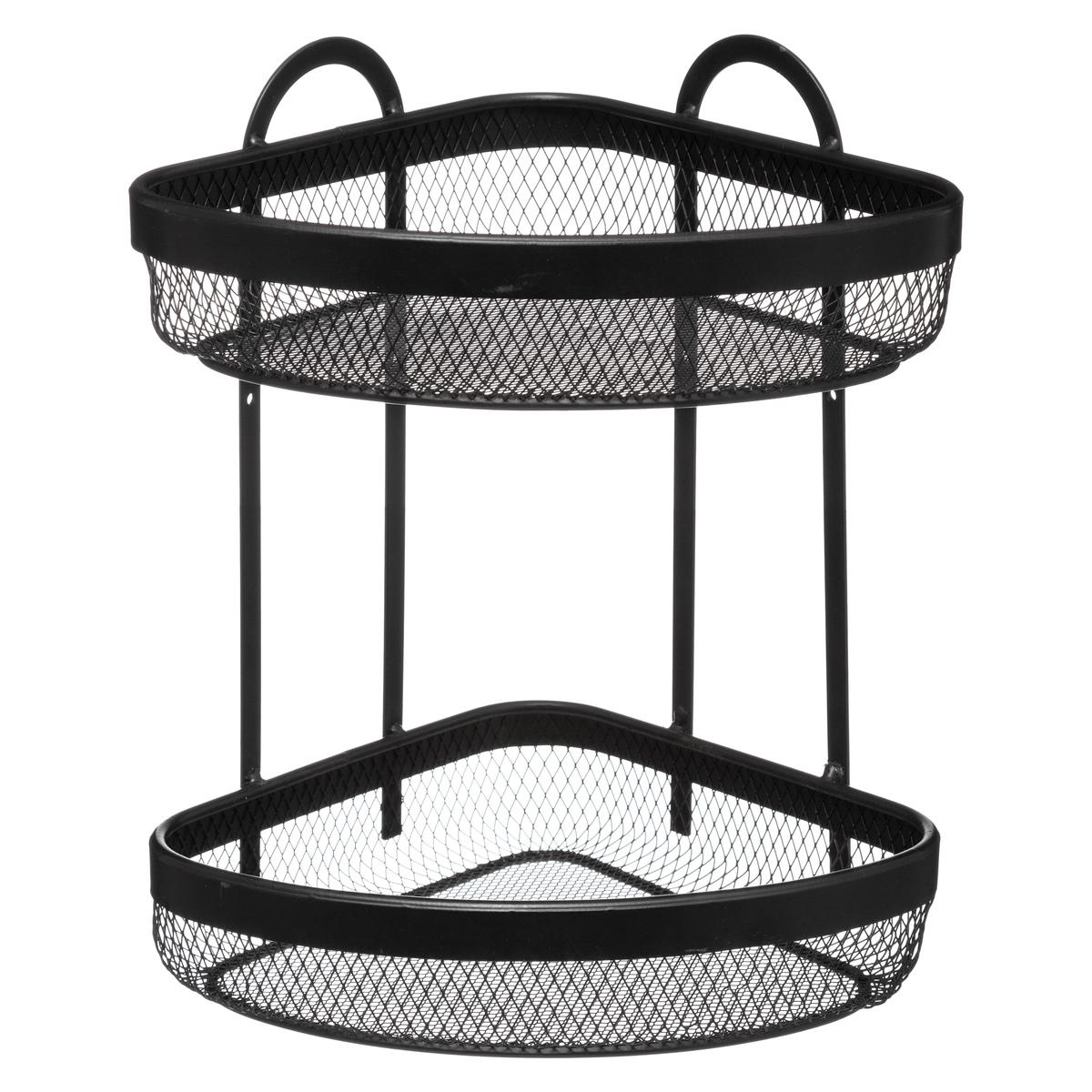 ETAGERE ANGLE 2 NIVEAUX METAL MAYAJ