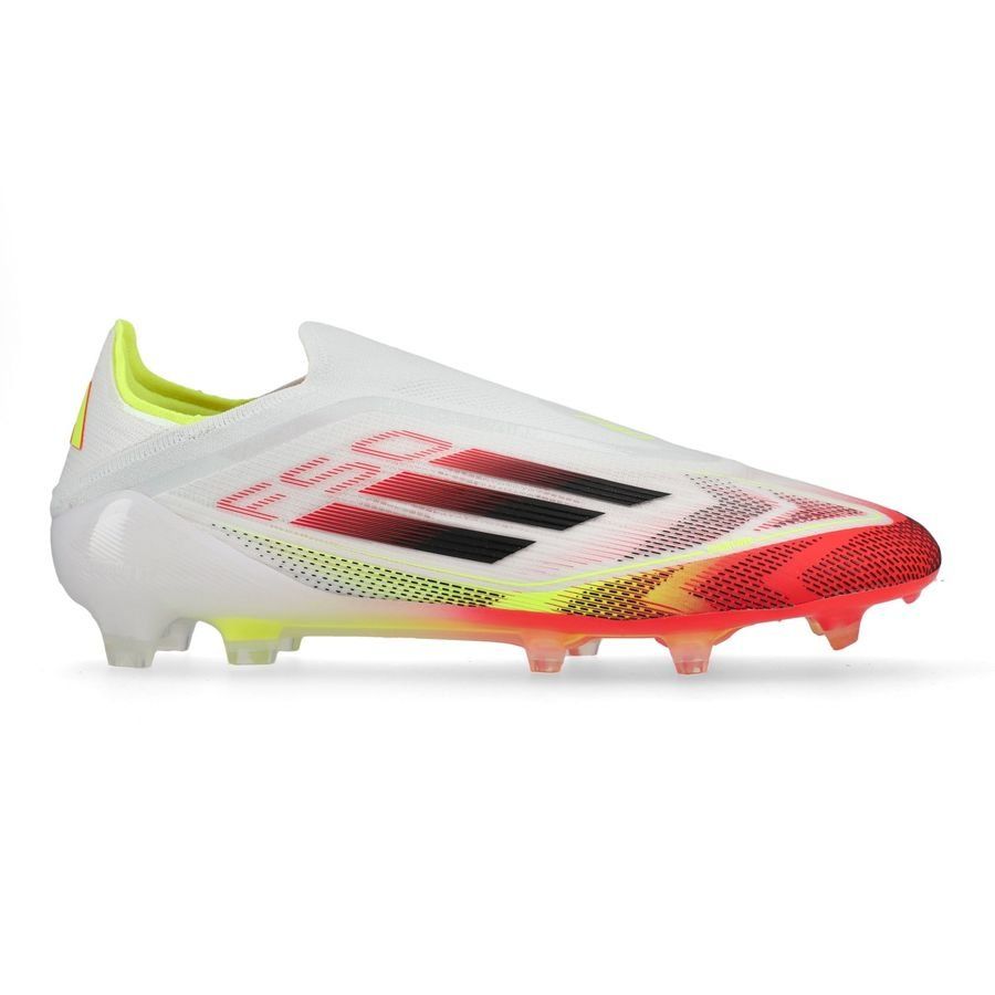adidas F50 Elite Laceless FG Pure Victory - Blanc/Noir/Jaune