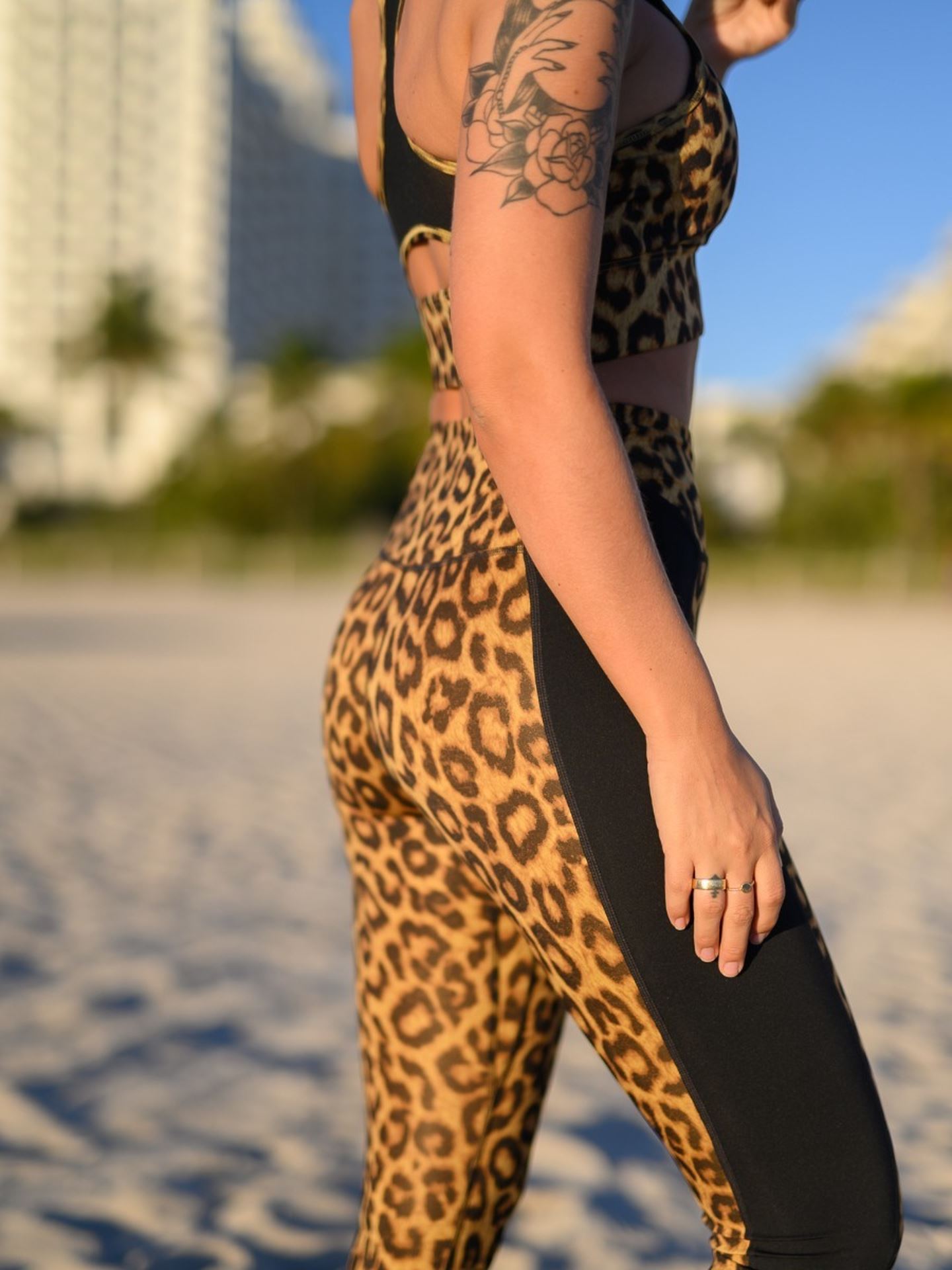 One 7/8 Tights Leopard