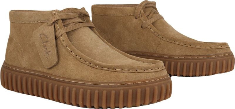 Clarks - Torhill Hi - heren laars - beige - Leer