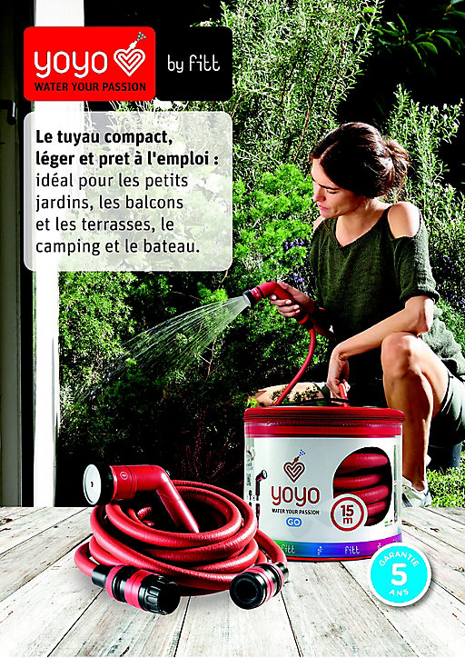 Tuyau extensible FITT YOYO GO 15 m
