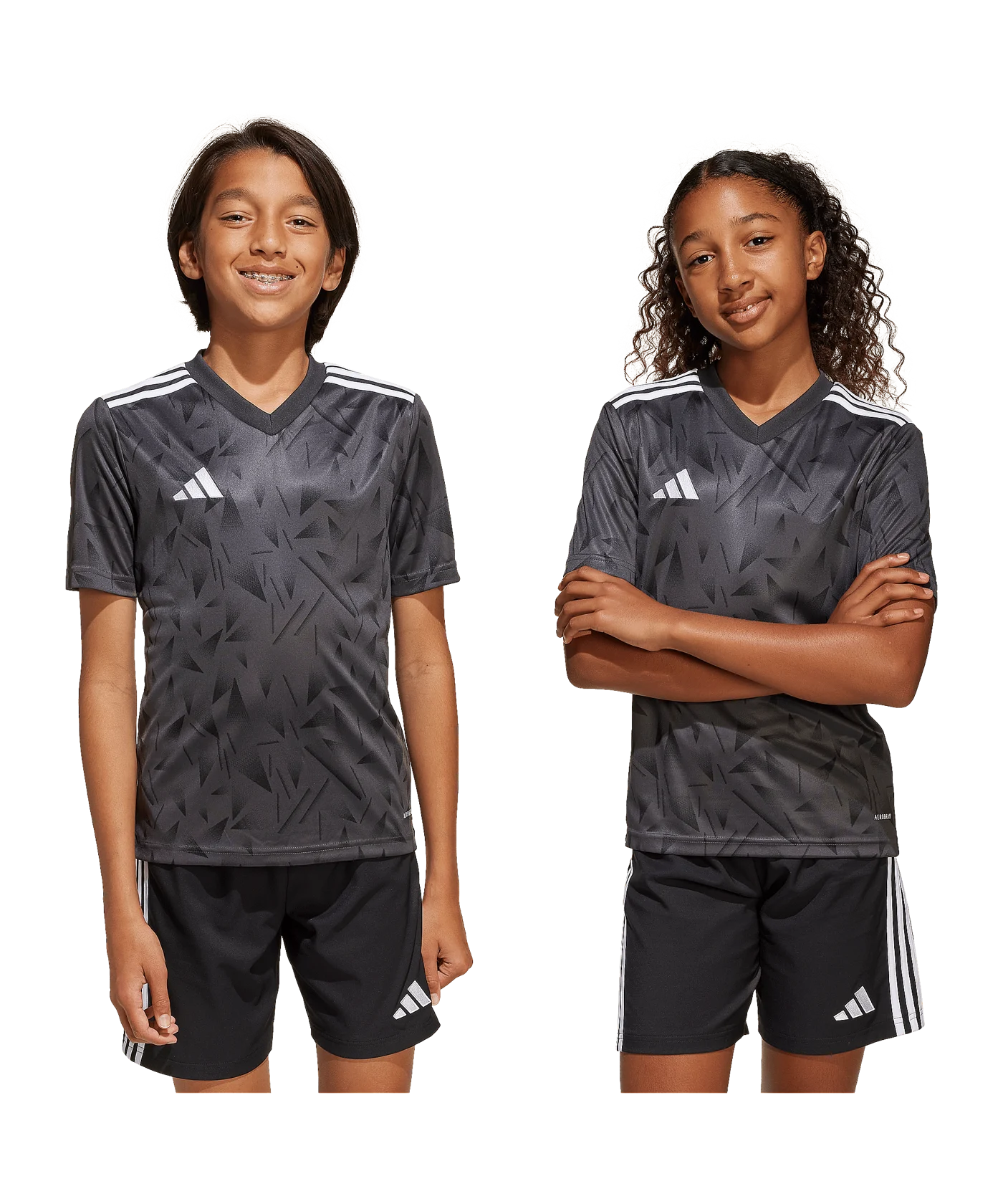 adidas Team Icon 25 Trikot Kids Schwarz