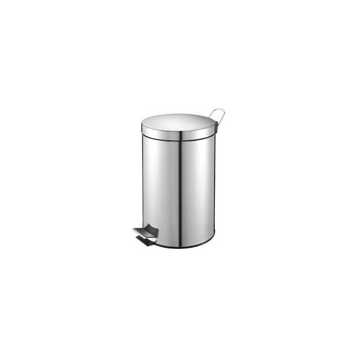 Pedaalemmer afvalbak 12Liter Chroom RVS (VB222212)