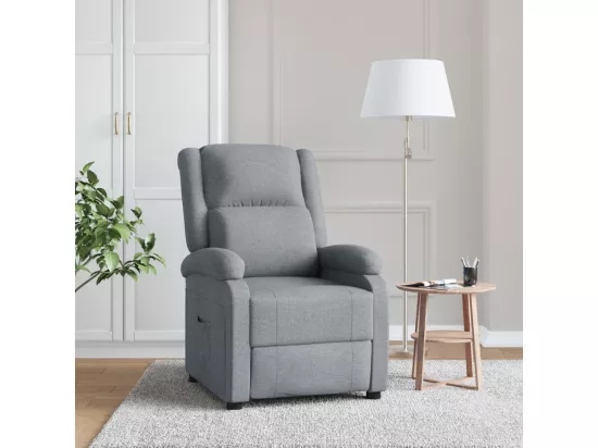 Fauteuil inclinable Gris clair Tissu