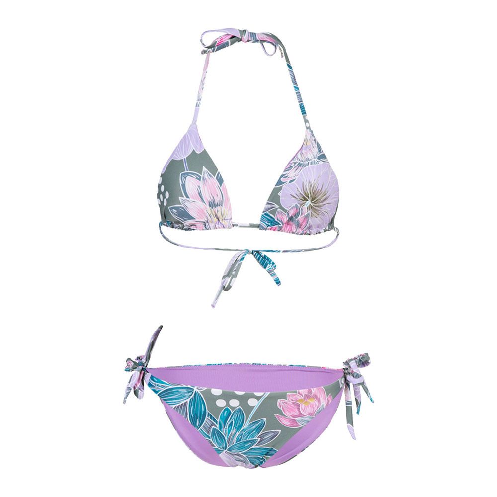 Arena TRIANGLE ALLOVER - Maillot de bain 2 pièces Femme jade multi