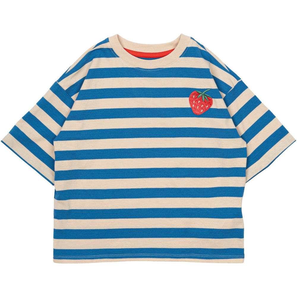 Køb The New White Swan Striped Nanny Oversize T-Shirt