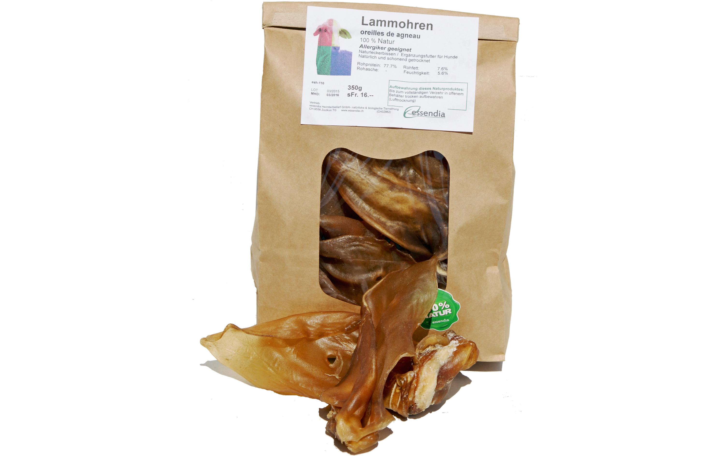 Kausnack Lammohren, 200 gNatürlicher Kauspass aus 100% Lamm