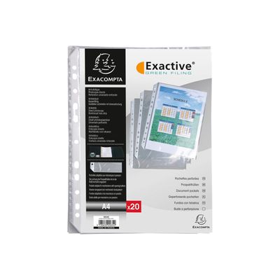 Exacompta Exactive - 20 Pochettes perforées - A4
