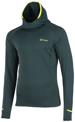 BengerRunning Langarmshirt mit Kapuze - grün