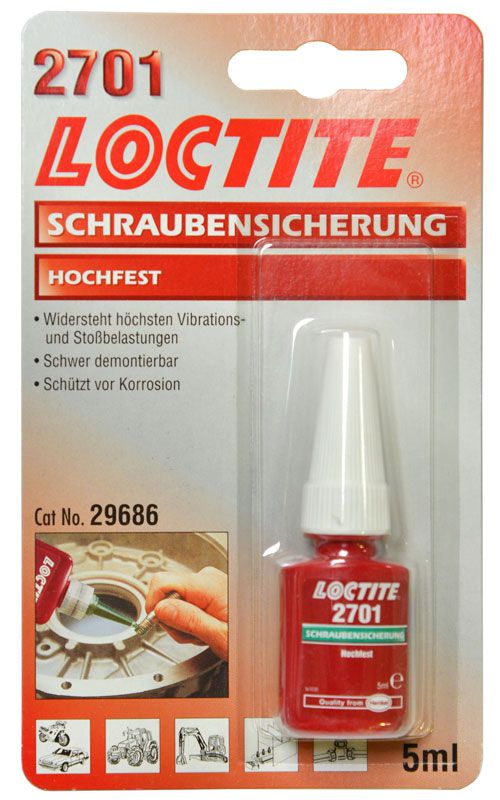 Loctite 2701 Hochfeste Schraubensicherung 5ml kaufen | Bike-Discount