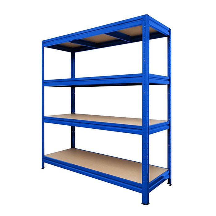 Breedspanstelling - Blauw - Stelling voor kelder en werkplaats - Draagvermogen tot 1600 kg - 160 x 150 x 80 cm