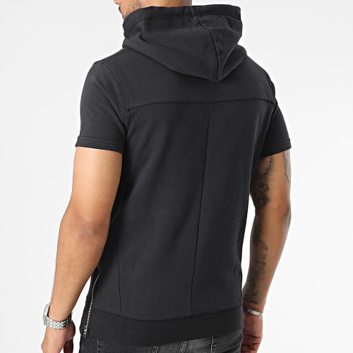 Sweat Capuche Manches Courtes Untouchable Noir
