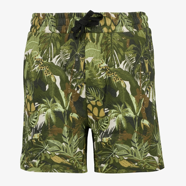 Unsigned jongens sweatshort groent met print