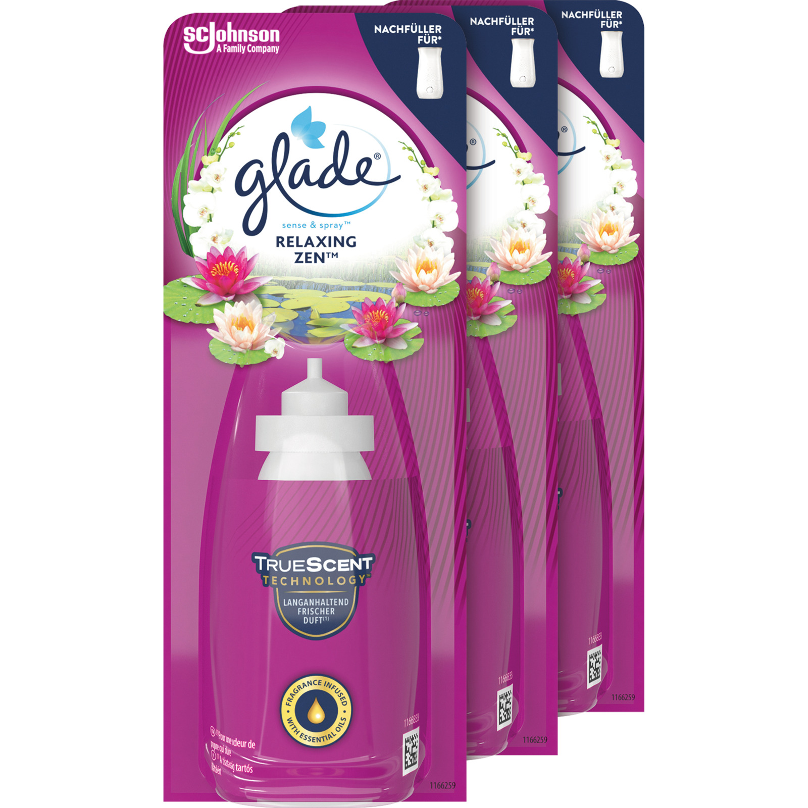 Glade Nachfüller Relaxing Zen 3 x 18 ml
