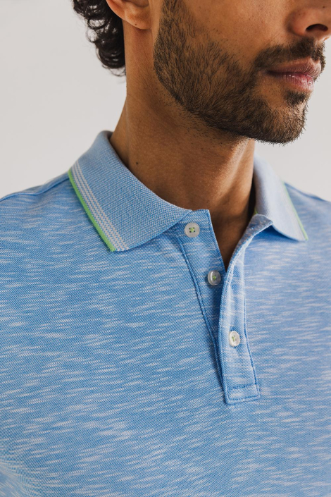State of Art blauwe heren polo