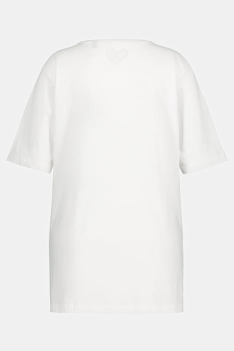 T-Shirt, V-Ausschnitt, Relaxed, Halbarm