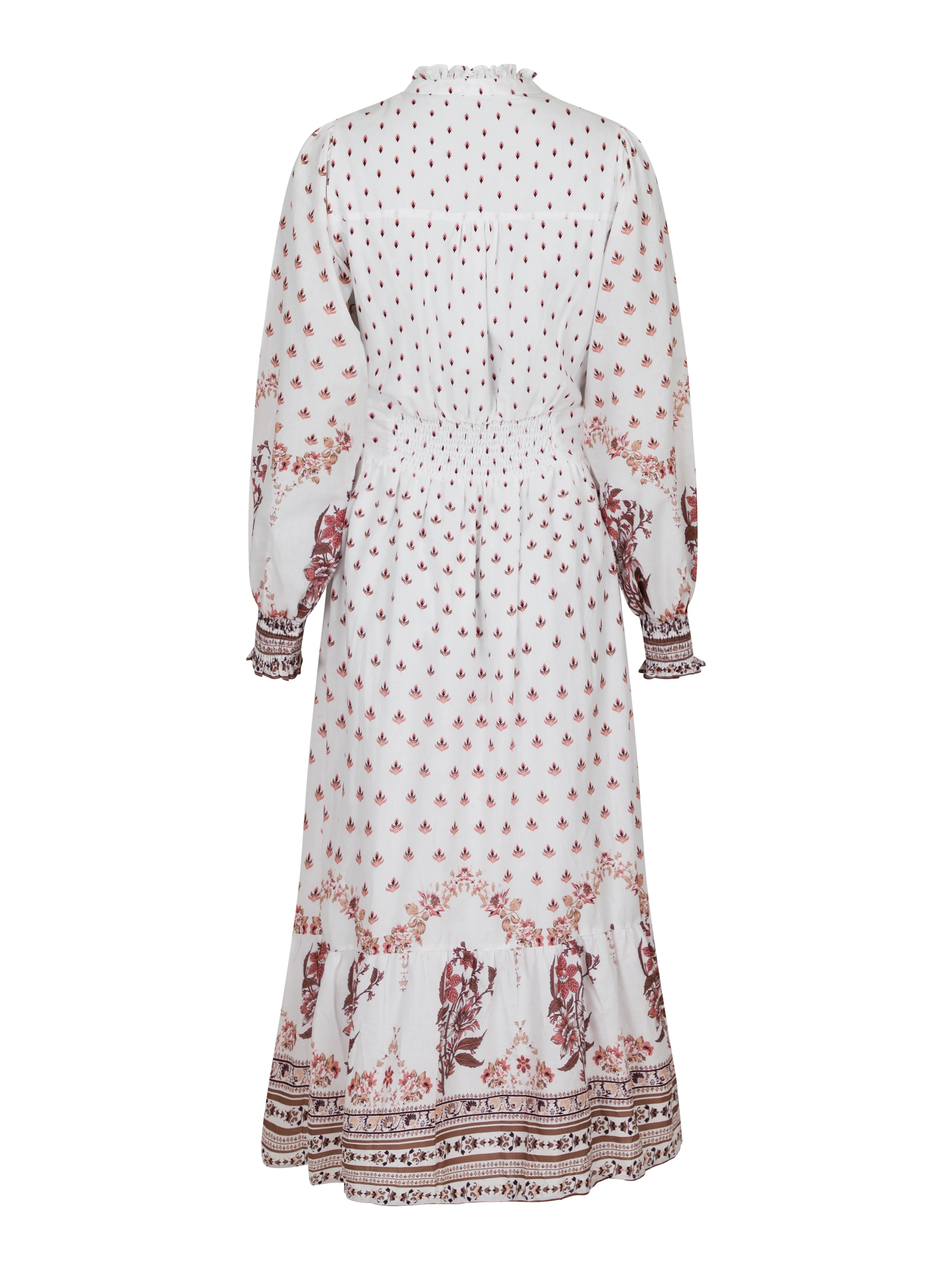 Neo Noir  Anabel Floral Border kjole - Rose