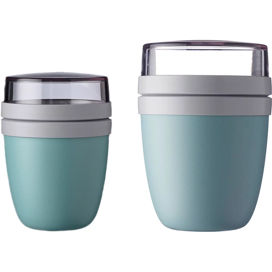 Mepal Lunchpot mini + regular Ellipse 2er Set türkis