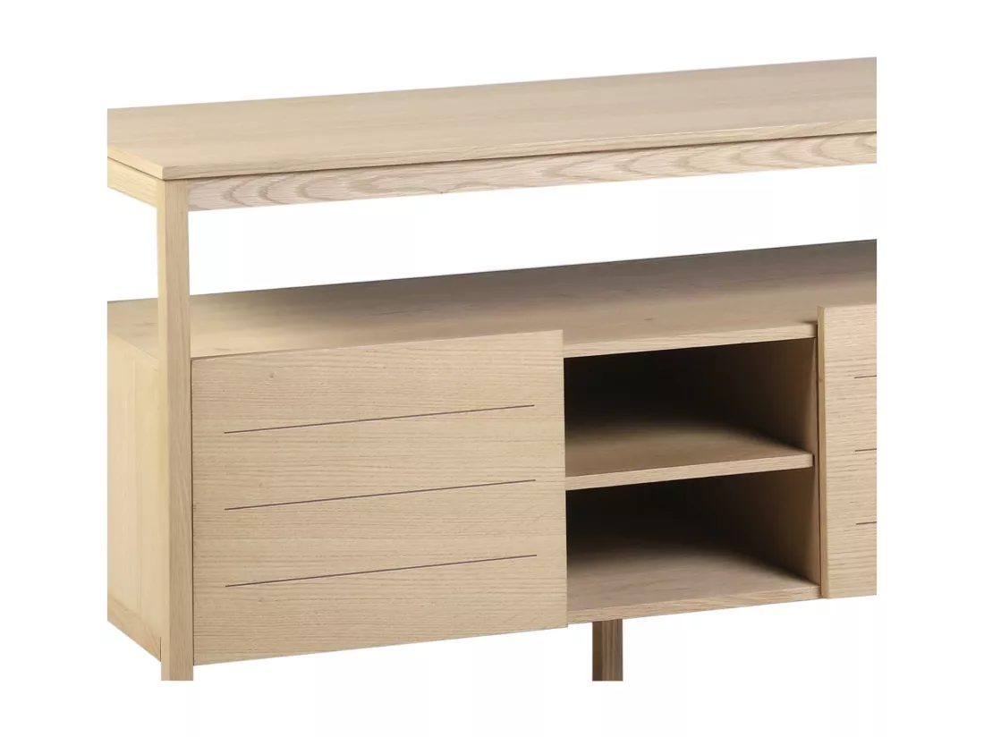 Meuble double vasque chêne 140 cm ATOLL
