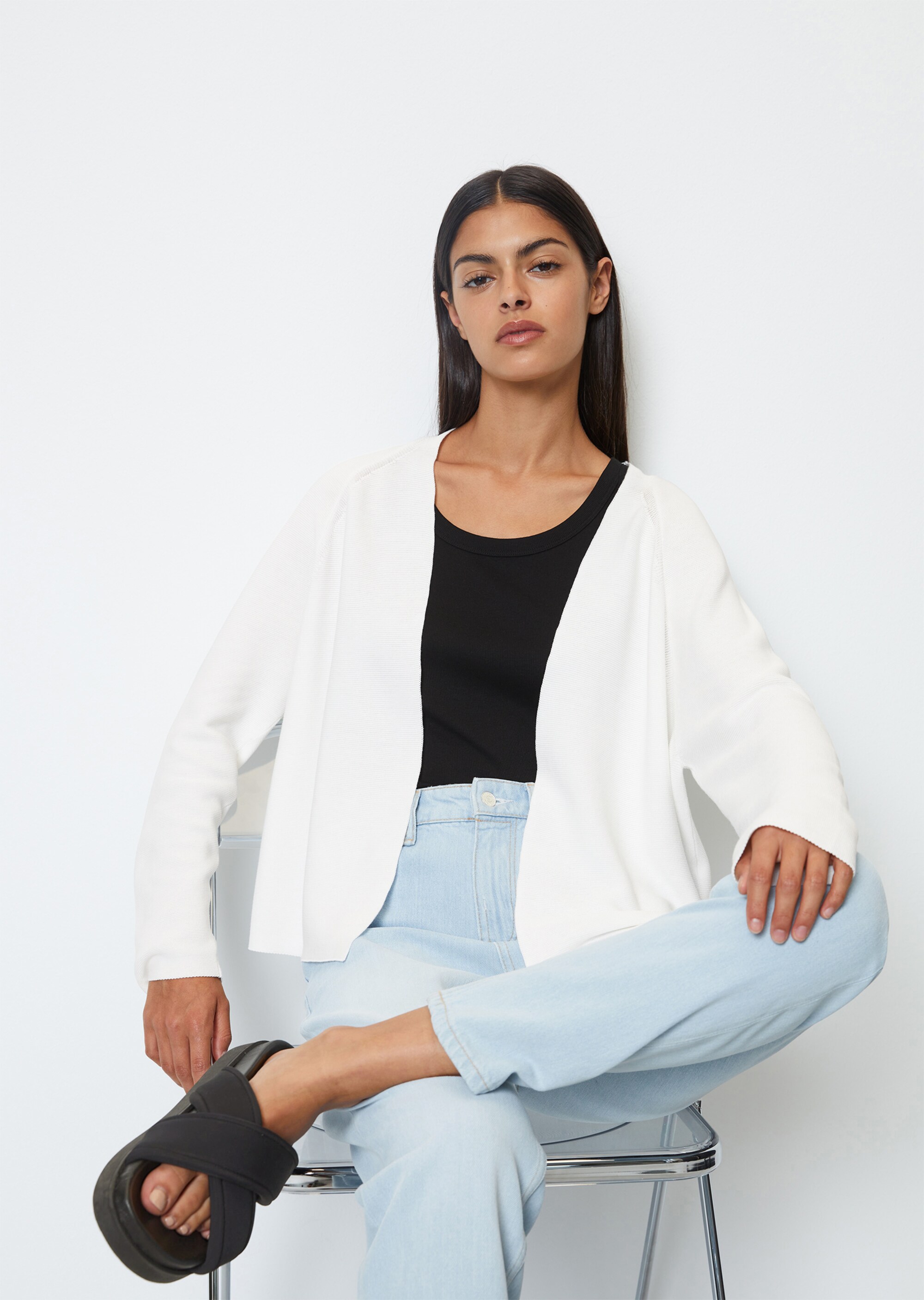 DfC Cardigan regular aus kompaktem Organic Cotton-Garn